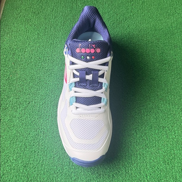 Diadora Women’s US 8 White Navy Pink Sneakers - Picture 5 of 8